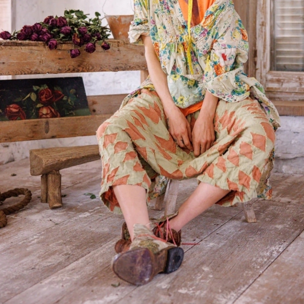 Magnolia Pearl Bohemian Quiltwork Garcon Trousers - Picture 9 of 9